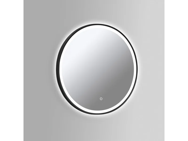 COPEN Ogledalo fi600 sa alu ramom 20mm LED mat crno C-06-103MB 