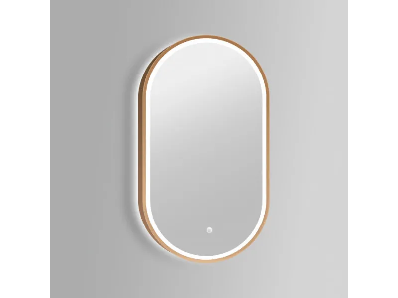 COPEN Ogledalo 500x900 sa alu ramom 40,6mm LED zlatno C-06-105G 
