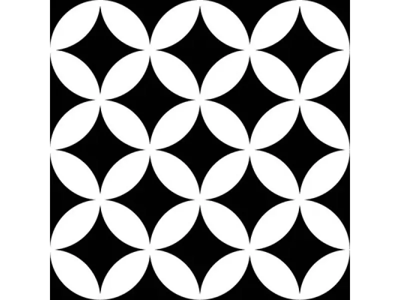 Bal DISTRICT CIRCLES BLACK 20x20 1m2 