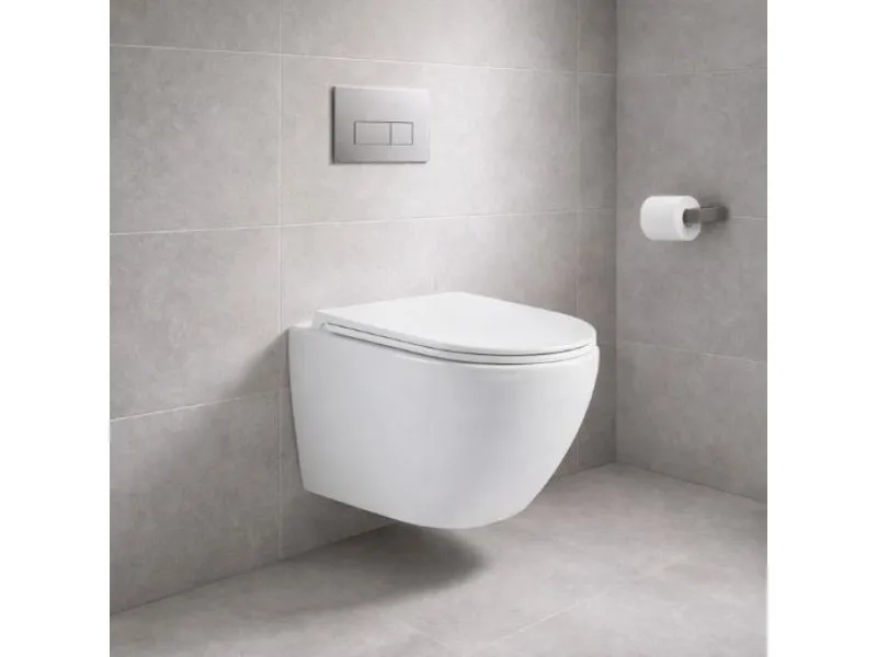 Wc solja MILE TORNADO konzolna bela sa slim wc daskom 