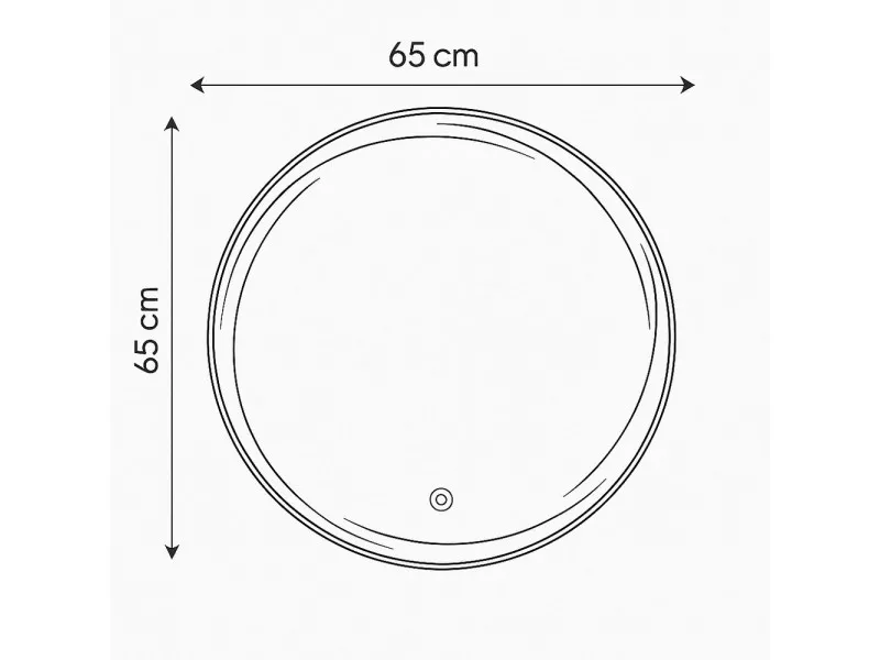 Vu LED Ogledalo AURA  65cm 